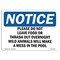 Signmission OSHA Sign, 7" H, Rigid Plastic, Please Do Not Leave Food Or Trash Out Overnight Sign, Landscape OS-NS-P-710-L-17395 - alternate 1